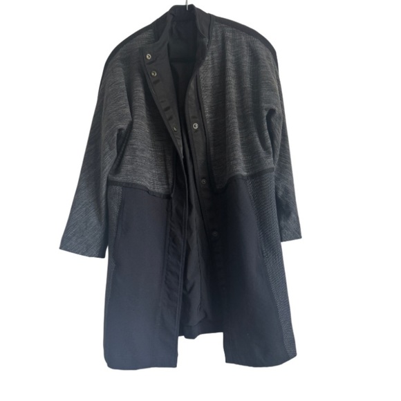 Lululemon Cocoon Coat | Small | Heathered Gray Wool Blend | Minimalist Jacket - Picture 1 of 4